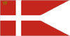 Orlogsflag (splitflag i dybrd farve)
