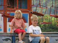 Kettenkarussel bei den Dorffestspielen in Grossheringen