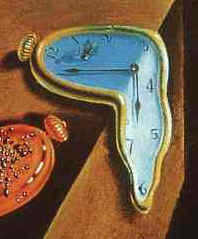 portion of Dali painting, Persistence of Memory